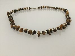 Collier avec perles Œil du Tigre