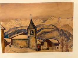 E. Ambühl 1962 Original Gemälde
