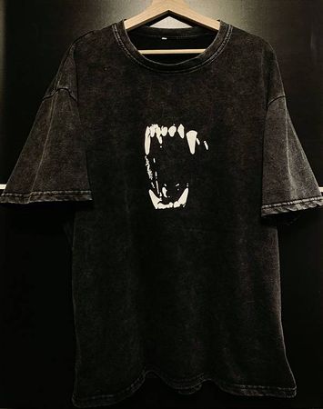 Oversized Wild Tshirt, Grey washed out, Size XL