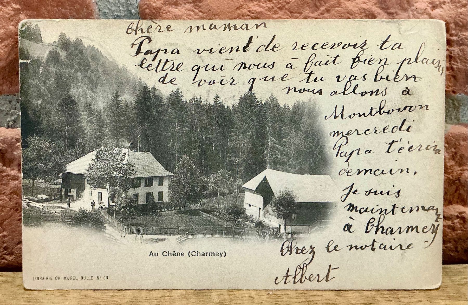 Cartoline postali: 1904 - Au Chêne - Charmey – Usato da Root venduto da ENGLAND-TREASURES