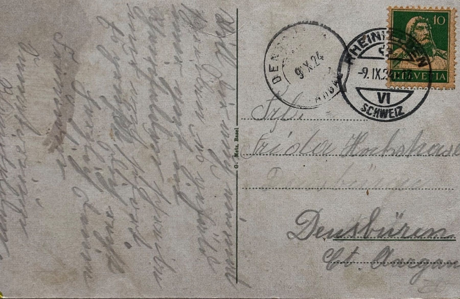 Cartoline postali: Rheinfelden, Sanatorium, animiert – Usato da Frauenfeld venduto da Merk52 1