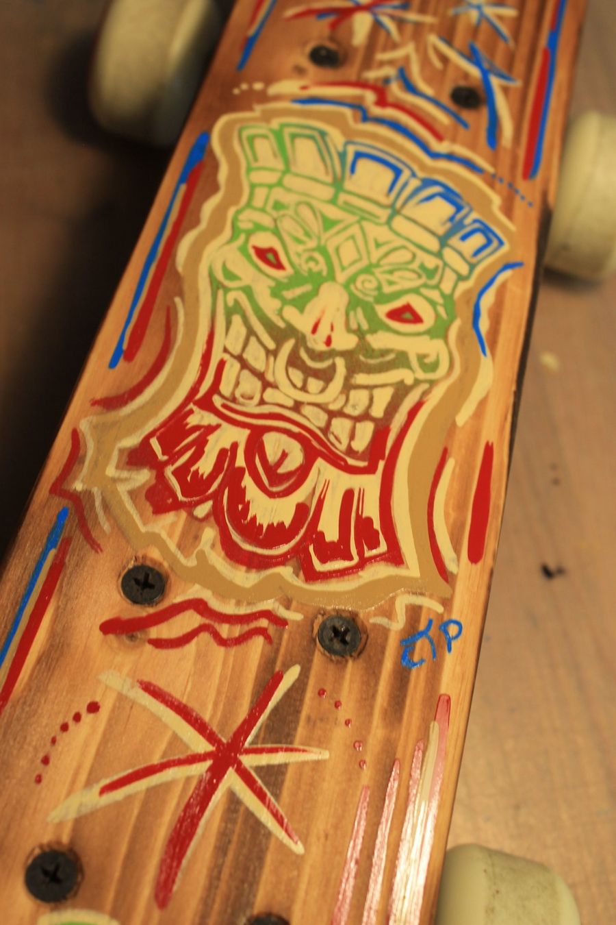 Skateboards: ALOHA TIKI Skateboard Unikat Handmade – Nuovo (secondo la descrizione) da Willisau venduto da Pzm81 4