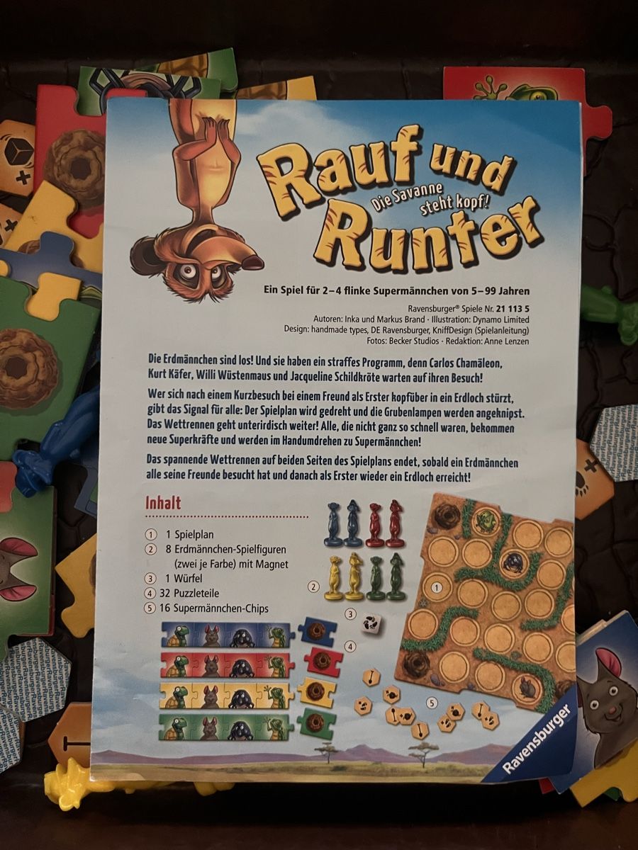 Ravensburger Giochi: Rauf und Runter, Die Savanne steht kopf! – Usato da Männedorf venduto da nor_9mzn 4