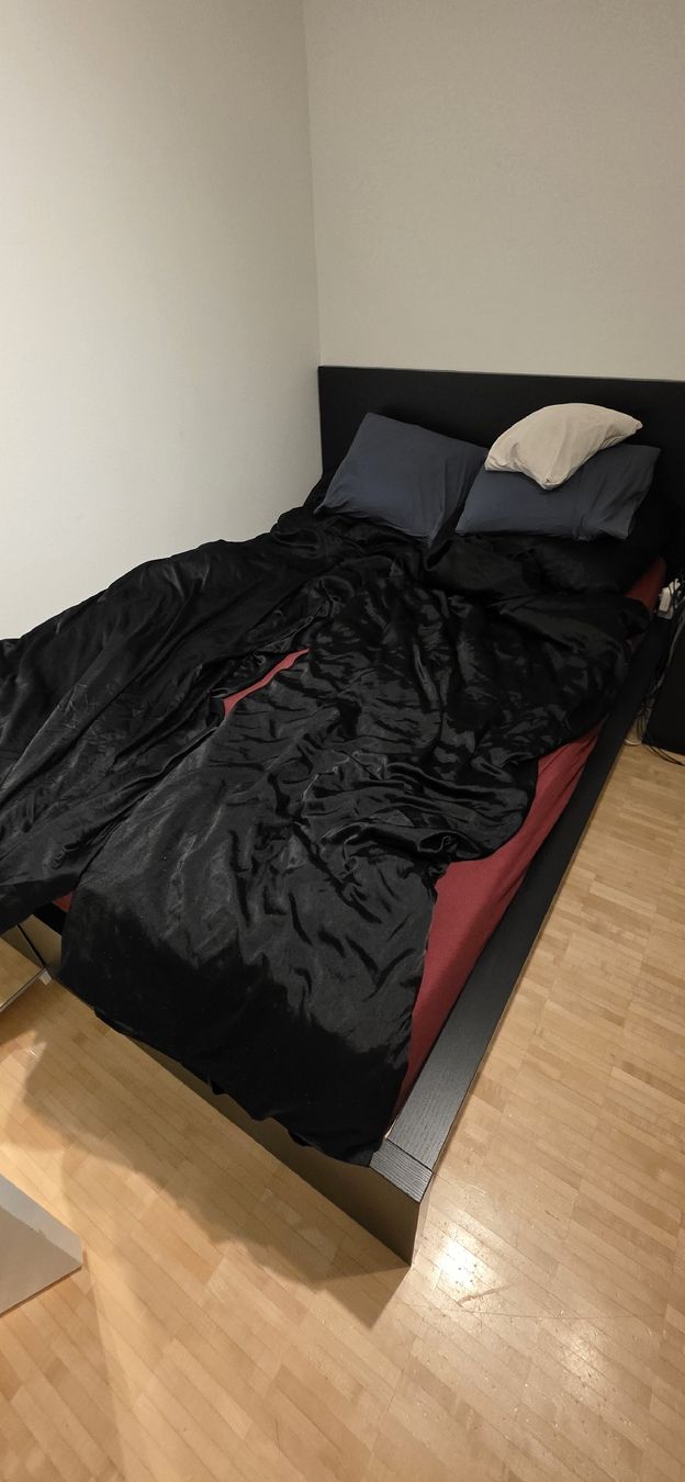 Ikea Letti: MALM Bett + Bett1 Matratze – Usato da Zürich venduto da hug_2qgy 5