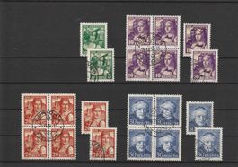 1933 Serien postfrisch+gestempelt