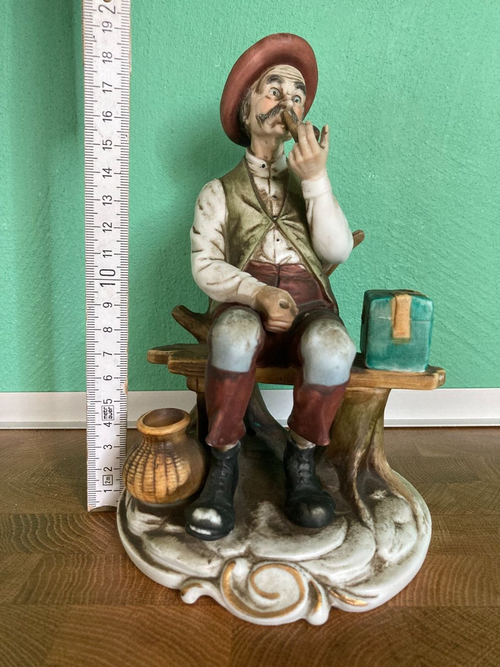 Statuette: FIGUR  Keramik  Handwerker  Bauer Grossvater  1975 – Usato da Subingen venduto da ArtBead 9
