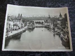 ANSICHTKARTE ZÜRICH & DIE ALPEN    /1935