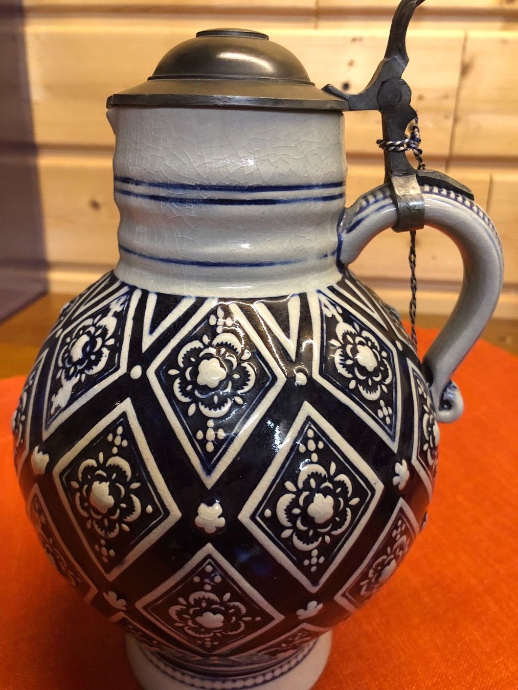 Caraffe: Wasserkrug  mit zindeckel und becher – Nuovo (secondo la descrizione) da Frauenfeld venduto da Waldtaube53 4