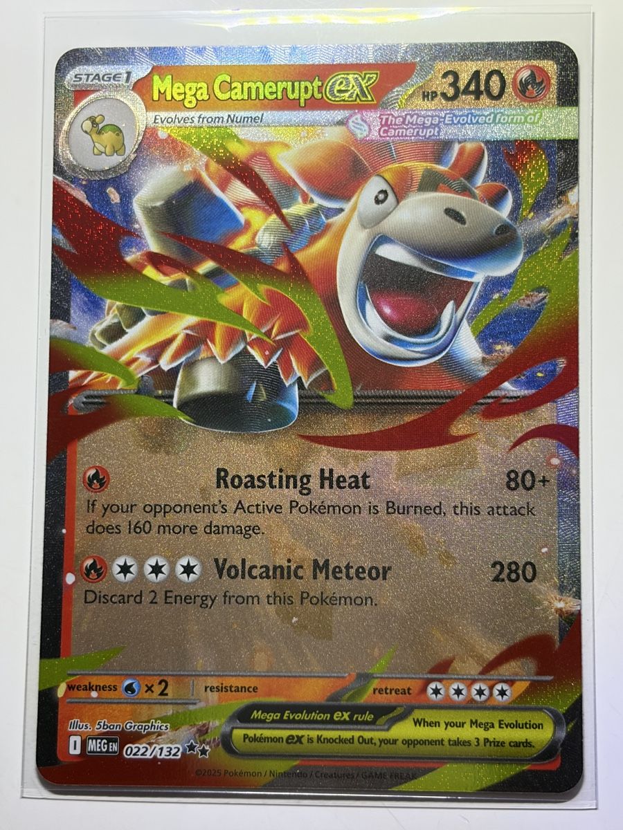 Pokémon Carte collezionabili: Mega Camerupt EX Pokemon Karte 022/132 Mega Evolution – Nuovo (secondo la descrizione) da Galgenen venduto da Miachelle 2