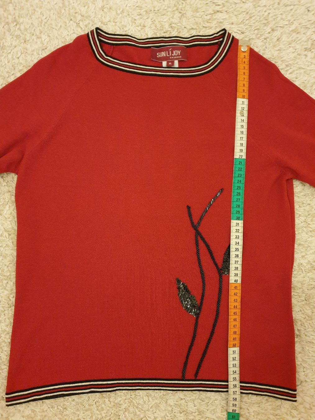Pullover & Sweatshirts: Pull léger, M, manche 3/4, rouge,viscose 65%,excellent état – Neu (gemäss Beschreibung) aus Neuchâtel von Verenas12 4