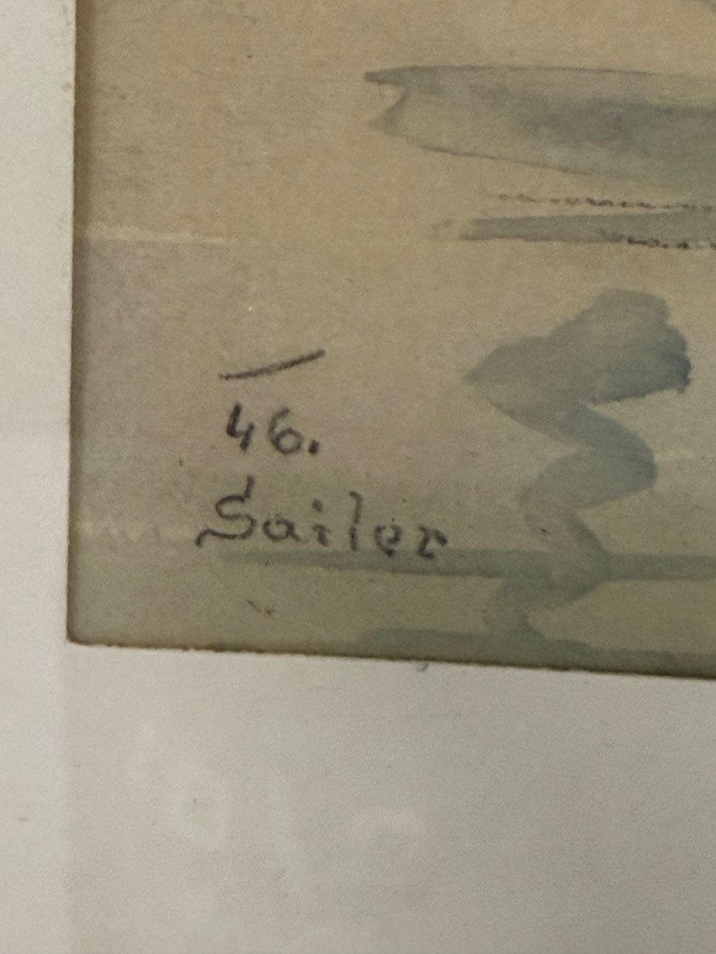 Gemälde: Sailer 1946 Original Gemälde – Gebraucht aus Basel von PAUL_ART 2