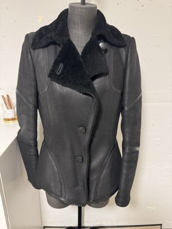 Bally Leather Jacket, Shearling Collar, Winter Season! (54)