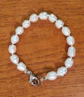 Elegantes Naturperlenarmband, echte Süsswasserperlen, neu!