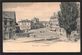 Winterthur , Bahnhofplatz , gel. 1903