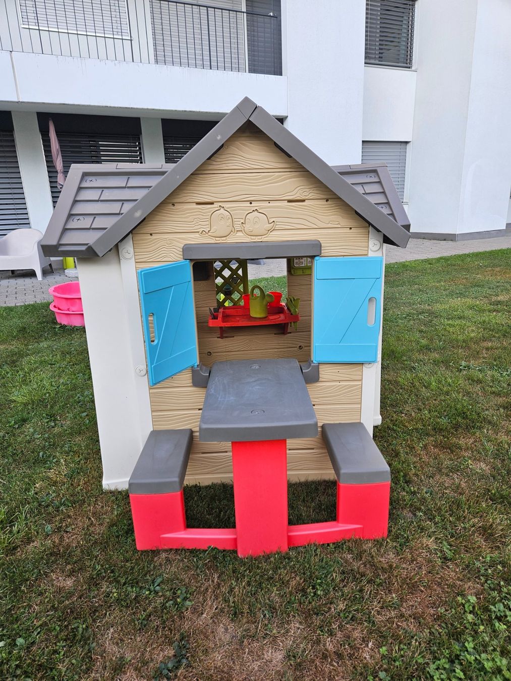 Smoby Casette per bambini: Smoby Garten Spielhaus Set – Usato da Unterägeri venduto da Sleepbear 2