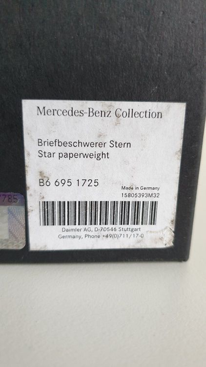 Mercedes Benz Briefbeschwerer