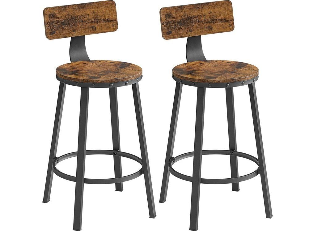 Hocker: Barhocker 2er Set mit Metallgestell Sitzhöhe 63cm NORVALE – Neu und originalverpackt aus Lachen SZ von MAMORU-MOEBEL