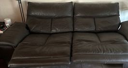 Elektrisches  RELAX  Dreiersofa echt Leder