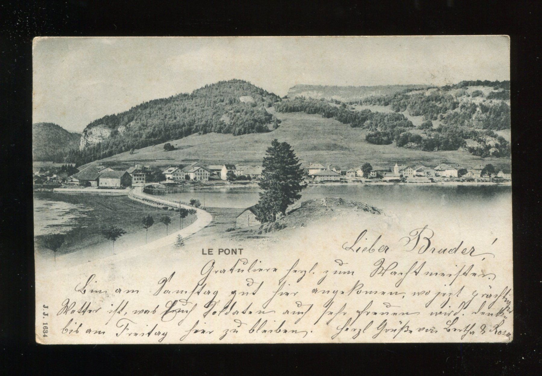 Ansichtskarten: Le Pont, Lac de Joux – Gebraucht aus Aarau von Elmaar41