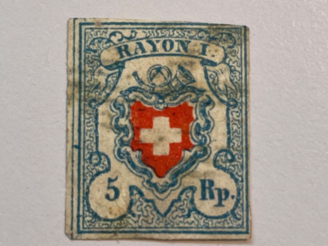 Tutti i francobolli: 1851, Rayon I, ZNr. 9II, gestempelt – Usato da Küssnacht am Rigi venduto da POSTOMASTER