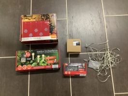 Tolles Lichterketten, Kerzen, Deko Set für Weihnachten