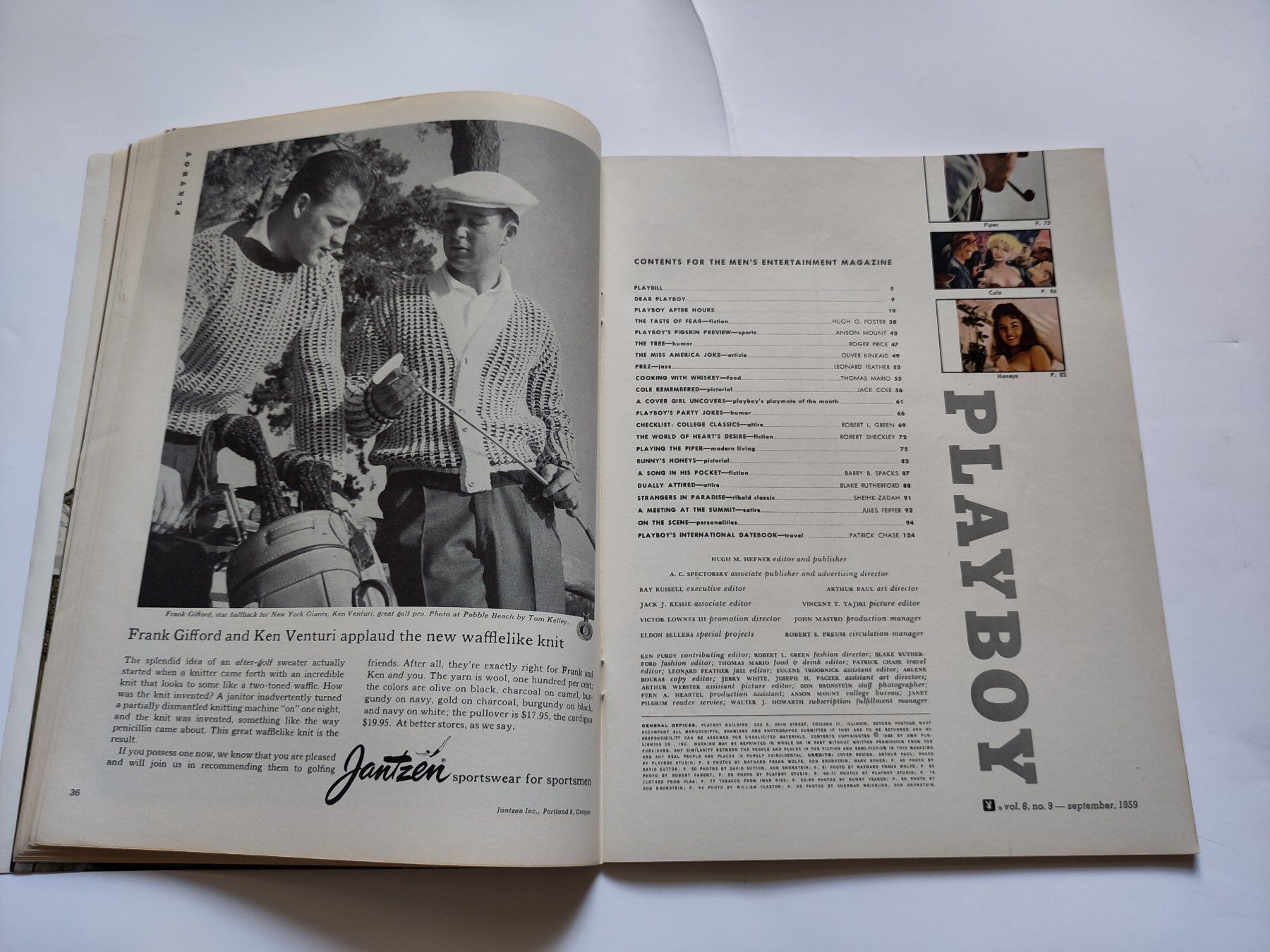 Revues & Magazines: Playboy Magazin September 1959 – D'occasion à Schaffhausen par RolfMeister 4