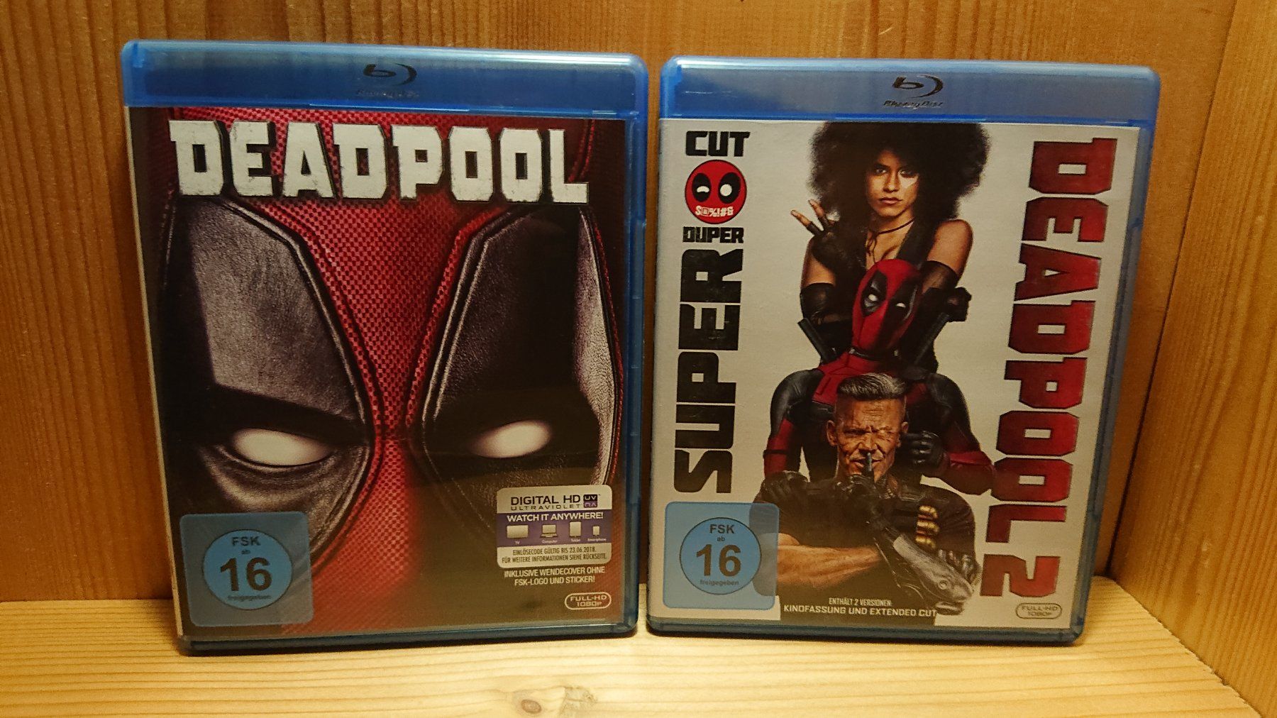 Alle DVDs: DEADPOOL 1 und 2 auf Blu-Ray mit Ryan Reynolds – Gebraucht aus Wilderswil von Exebub