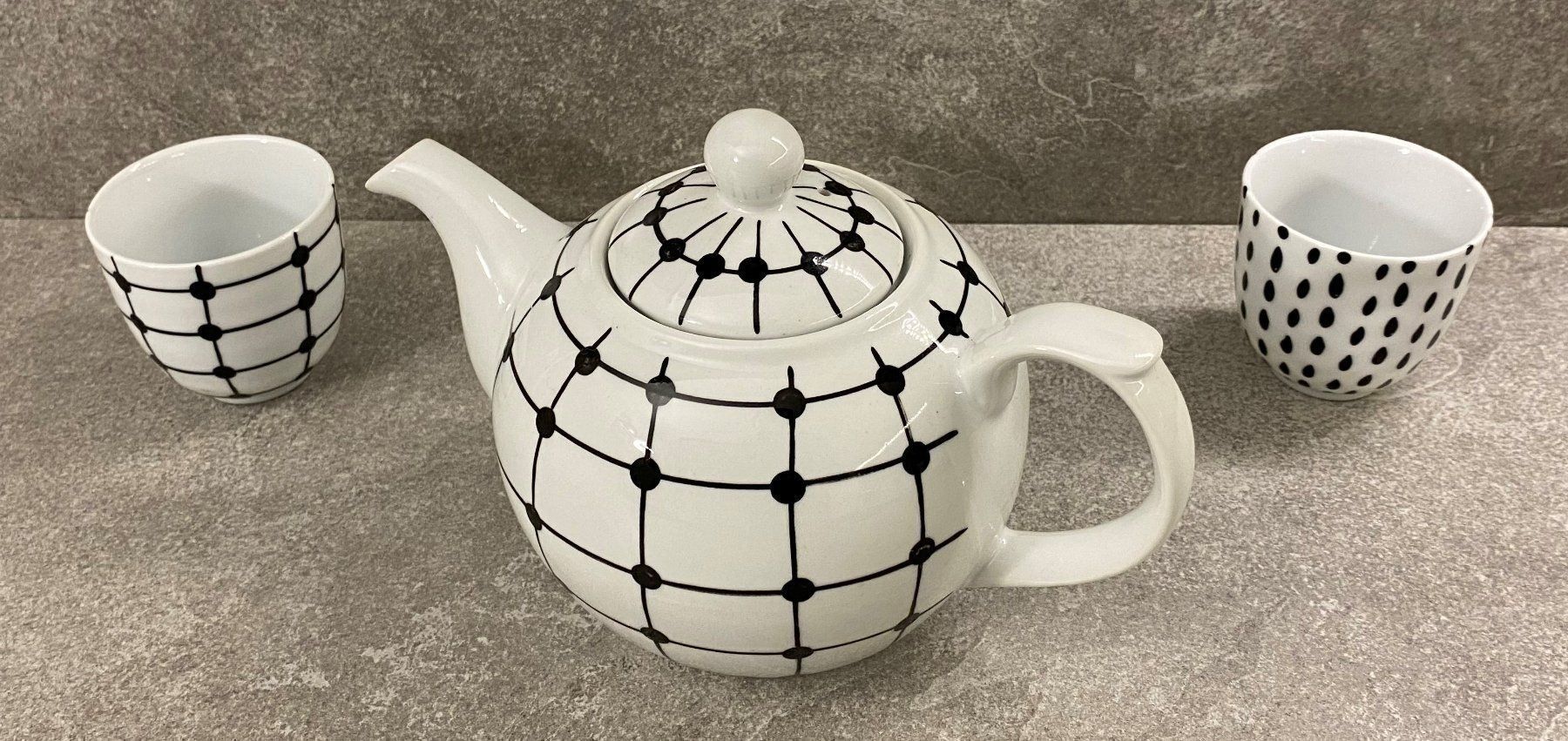 Teiere: Tee Krug mit 2 Tassen (3-teilig) ... – Nuovo e nell'imballaggio originale da Chur venduto da Lotti12