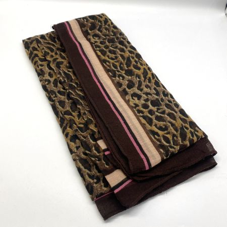 Schöner Leo-Muster Schal, Braun, Leo-Print