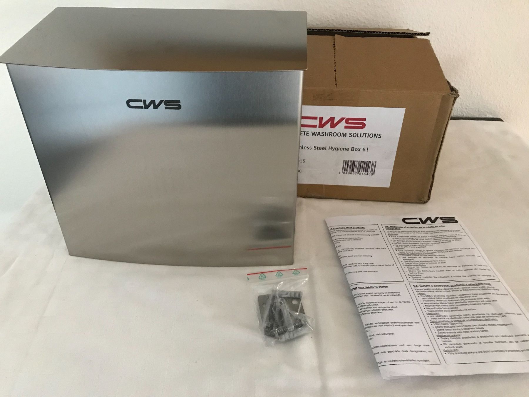 Cestini per rifiuti: Neue CWS Hygienebeutel Box 6l – Nuovo e nell'imballaggio originale da winterthur venduto da Grami1