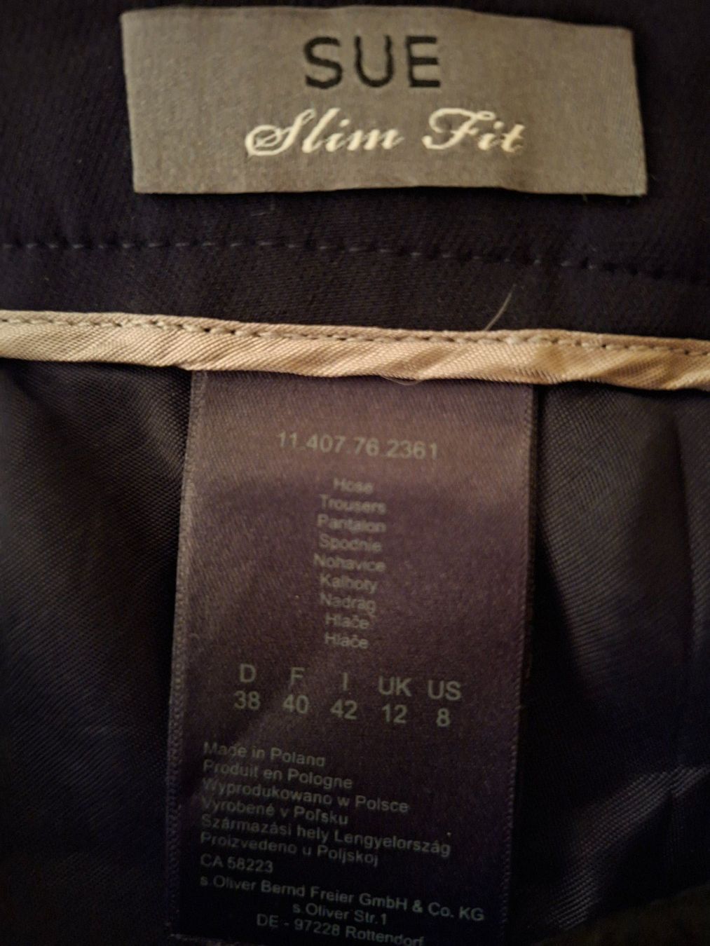 S.Oliver Pantaloni: S.Oliver Black Label Stoffhose schwarz – Usato da Unterentfelden venduto da hofa01 5