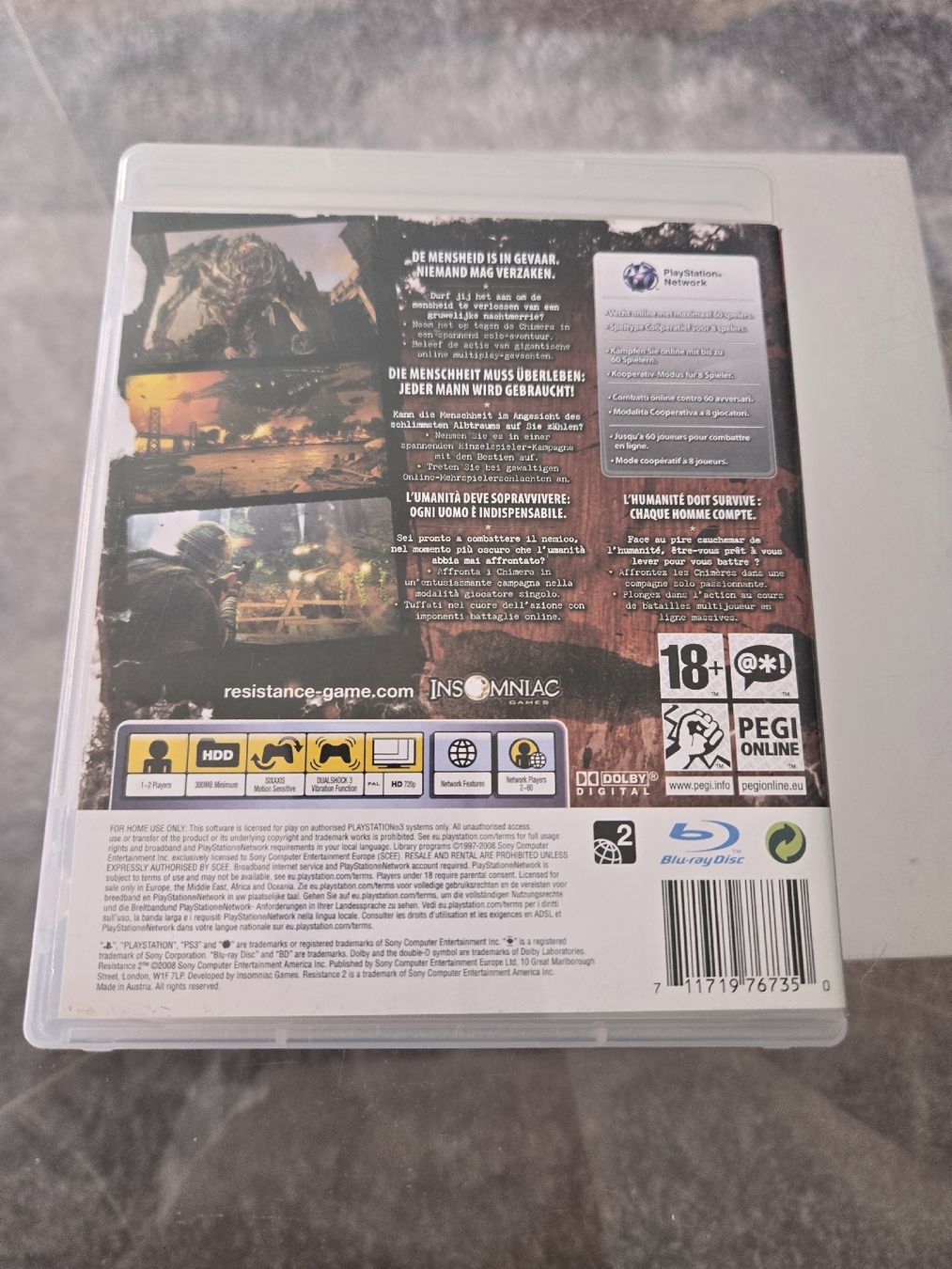 Jeux: Resistance 2 PS3 – D'occasion à Bussigny par Kfdlt 1