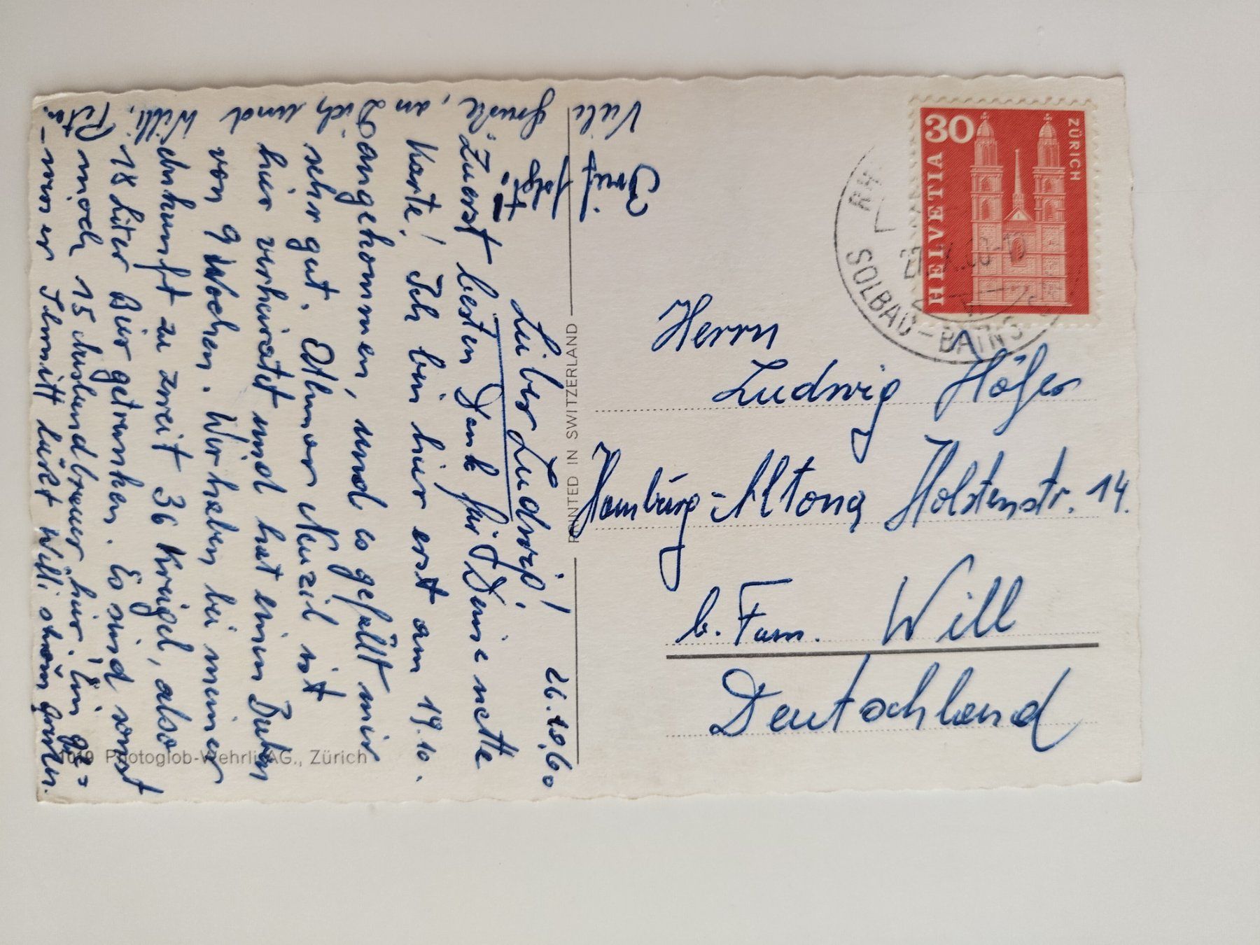 Cartoline postali: 5 Bild AK mit Schiff  Rheinfelden dat. 1960 – Usato da Ohmstal venduto da Lebensfreude05 1