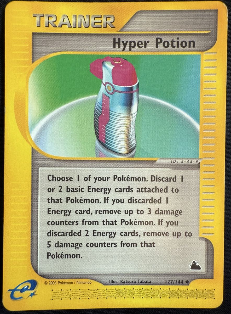 Pokémon Carte collezionabili: Hyper Potion Trainer Pokemon Skyridge - 127/144 – Usato da Winterthur venduto da SiddyPokemon