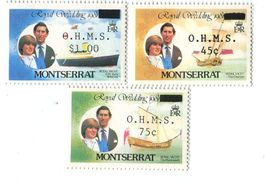 Briefmarken "Lady Diana". Montserrat