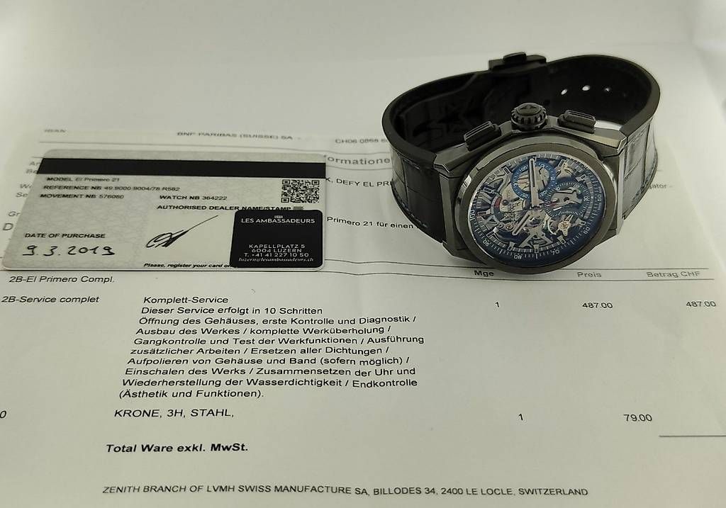 Zenith Orologi: Zenith Defy El Primero 44mm - 49.9000.9004/78.R582 – Usato da Ennetbürgen venduto da Riwemogmbh 3