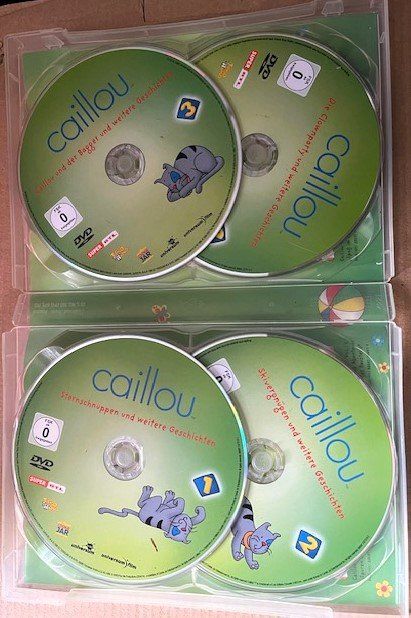 Tutti i DVDs: caillou Kinder DVD 1-4 frei ab 0 – Usato da Lutzenberg venduto da Pinschi01 1