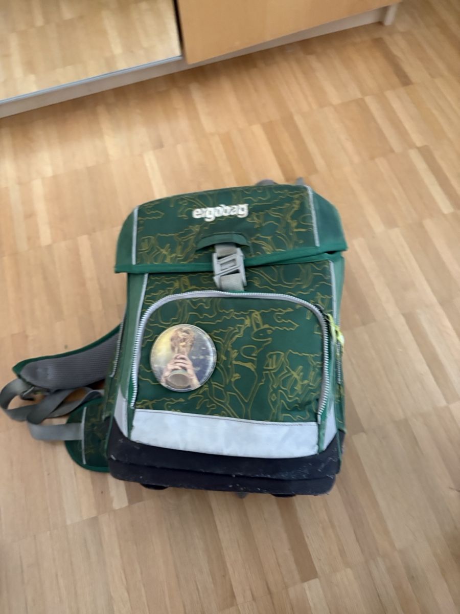 Ergobag Kindertaschen: Ergobag Rucksack grün gemustert – Gebraucht aus Kloten von fjehle72