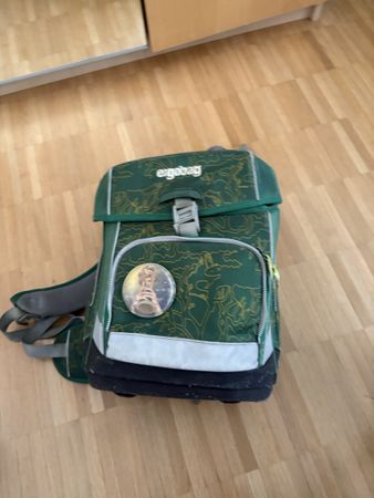 Ergobag Rucksack grün gemustert