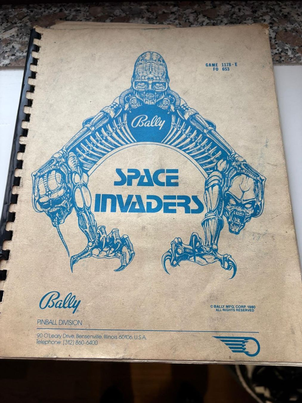 Flipper: Original Handbuch Flipper Bally SPACE INVADERS 1980 – Usato da paradiso venduto da cme_pyw7 3