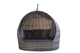 LUXUS FLACH-RATTAN LIEGEINSEL  INKL SCHUTZHÜLLE -50%