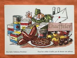 Feldpostkarte Schweizer Armee 1989 WK lustig 💪🏼