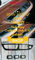 BMW X5 E70 oder X6 E71 Türgriff Blende Abdeckung Carbon Look