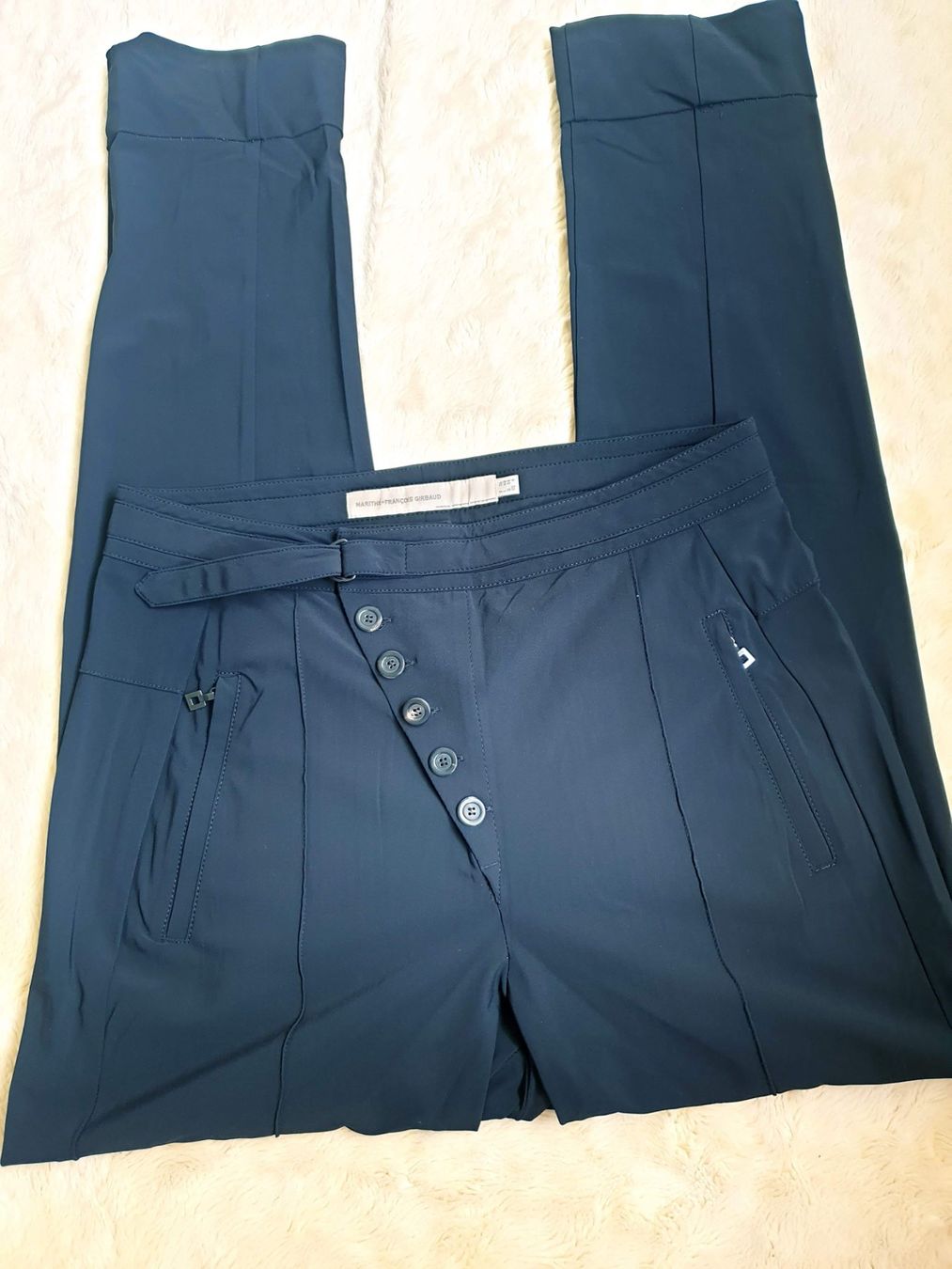Girbaud Pantaloni: MARITHE FRANCOIS GIRBAUD XS 34 HOSE STOFFHOSE TOP zu bluse – Usato da Elsau venduto da the-colorful-side 2