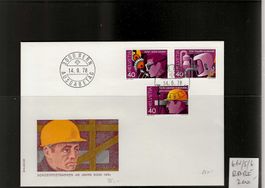 enveloppe FDC 614-615-616 détaché RARE 200.--