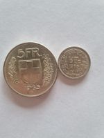 5 Fr. und 0.50 Fr. aus Silber