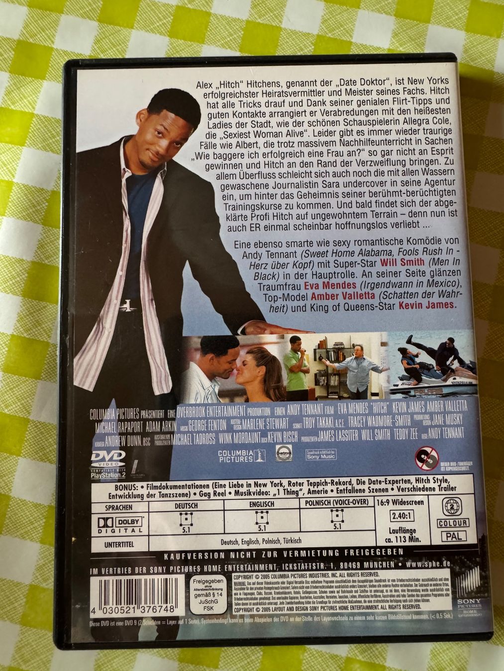 Tutti i DVDs: Hitch - Der Date Doktor - DVD – Usato da Giswil venduto da michivonah 1