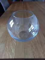 Glasvase Kugelvase klar Deko Blumenvase Tischdeko Vintage
