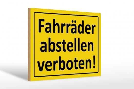 Schilder: Blechschild-FAHRRÄDER ABSTELLEN VERBOTEN – Neu und originalverpackt aus Rupperswil von big-one-sale 1