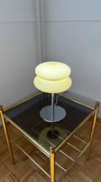 Vintage Glaslampe in Beige